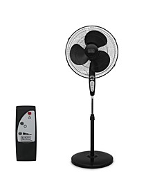 18" Remote Round Base Stand Fan