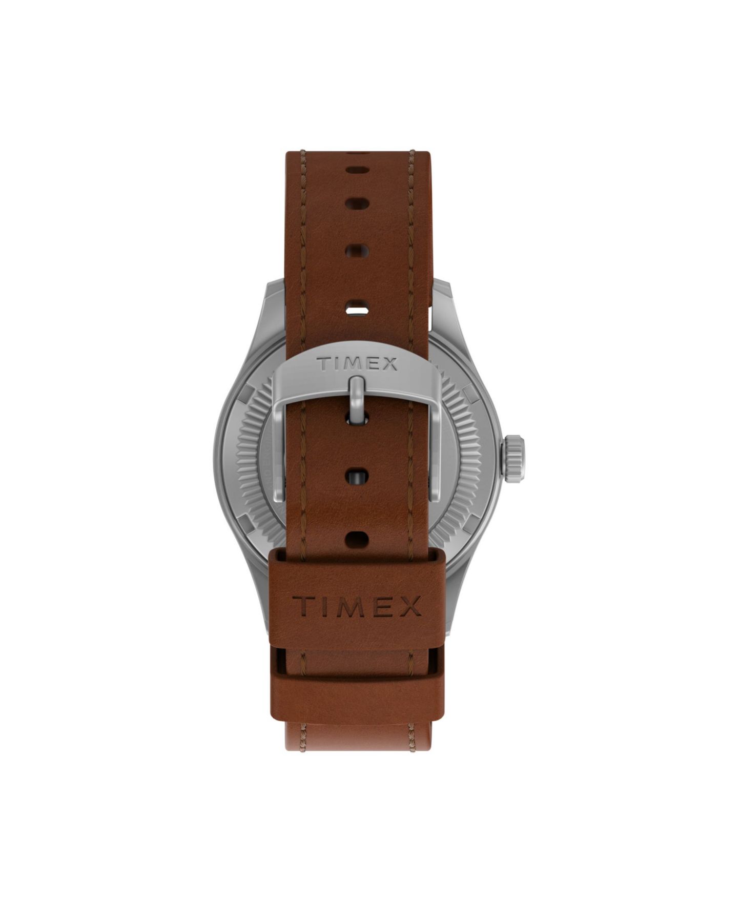 Мужские часы Timex Solar Brown Leather Strap Watch 36 mm — фото 3