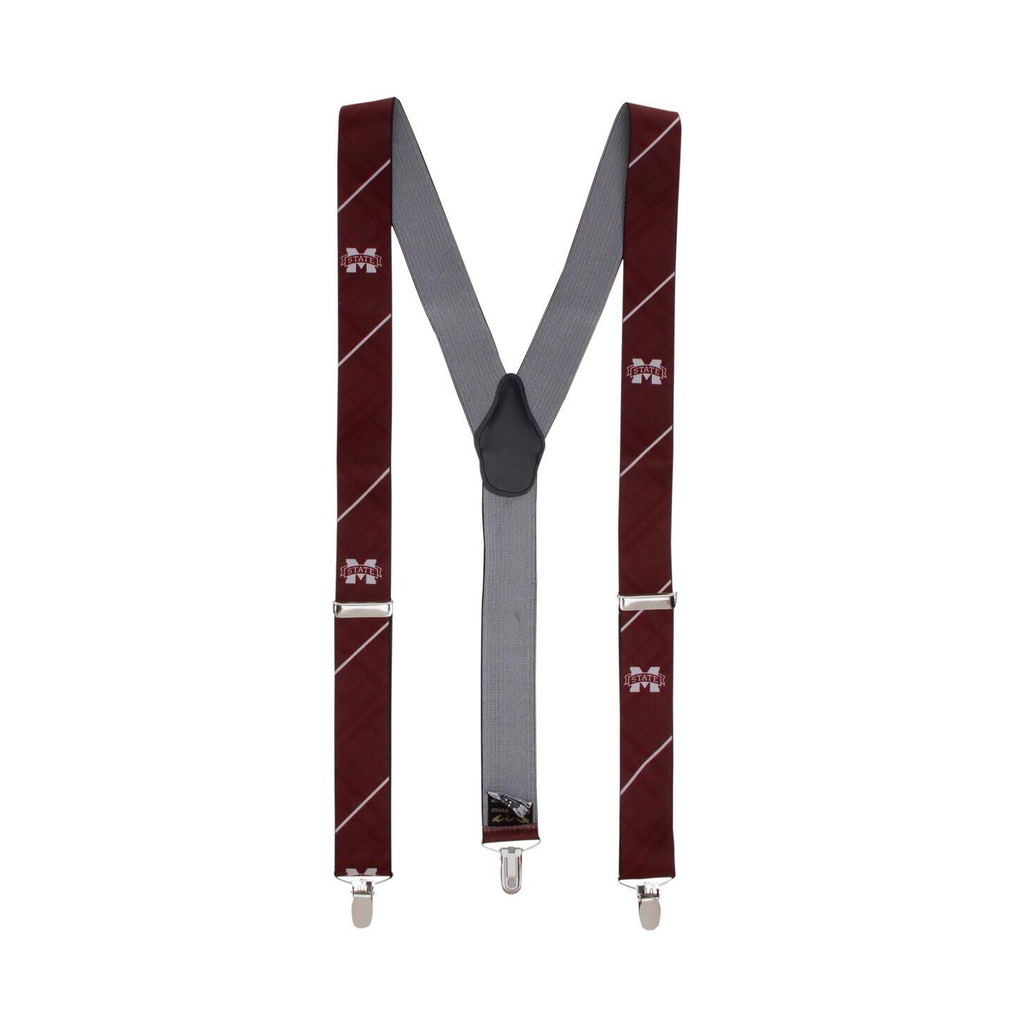 Мужские подтяжки Eagles Wings Maroon Mississippi State Bulldogs Suspenders — фото 1