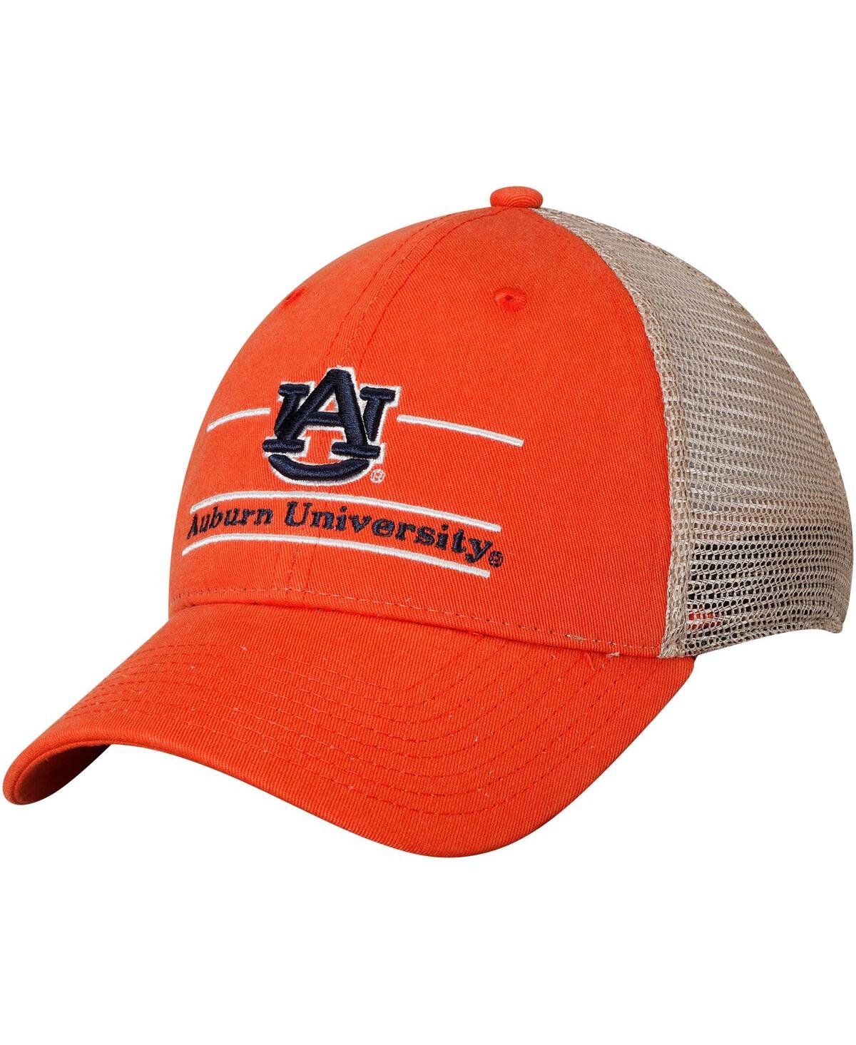 Men's Orange Auburn Tigers Logo Bar Trucker Adjustable Hat - Orange