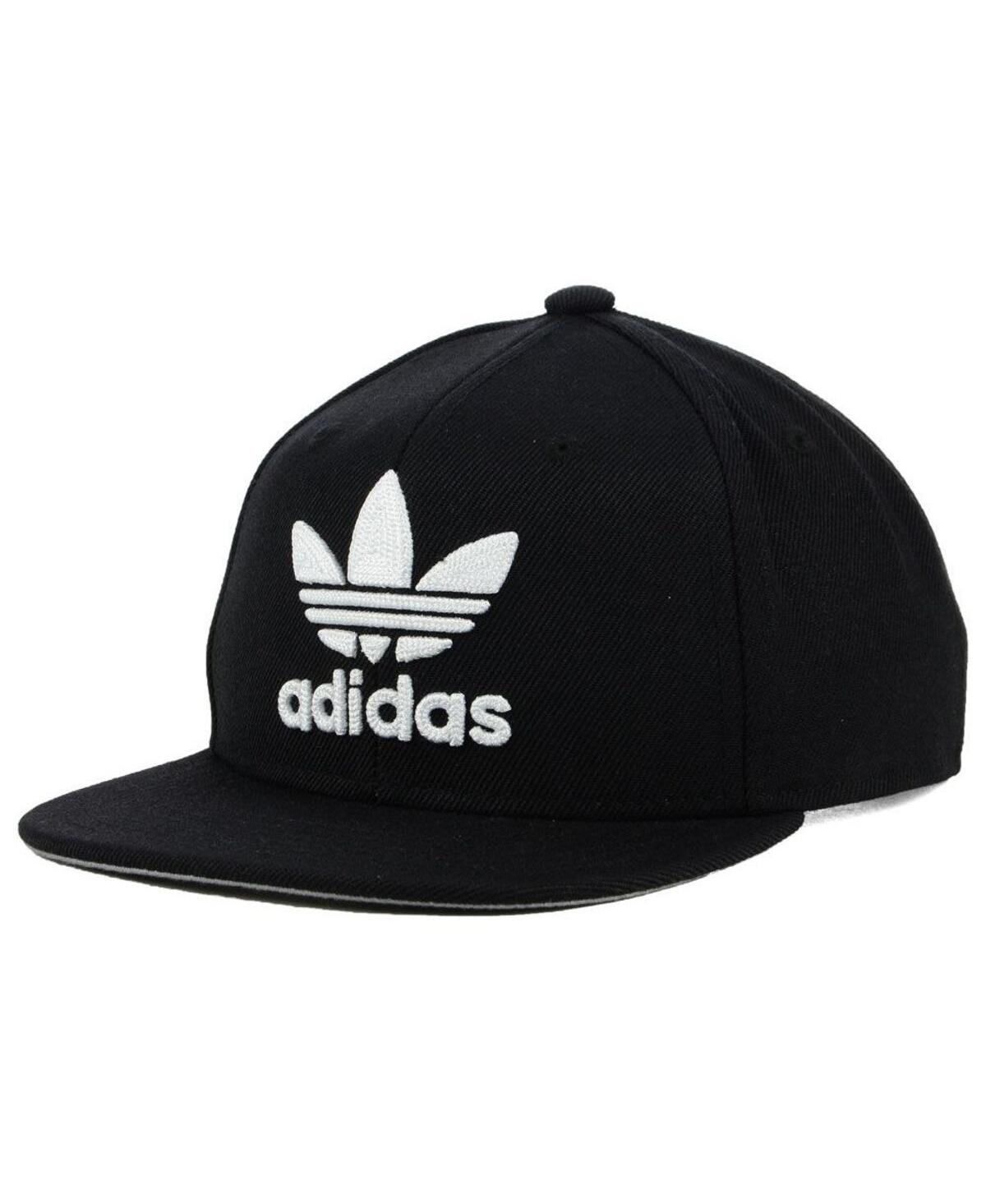 Adidas Originals Kids' Big Boys  Black Adjustable Hat In Black,white