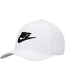Men's White Classic99 Futura Swoosh Performance Flex Hat