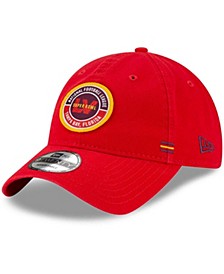 Men's Red Super Bowl LV Circle Patch 9TWENTY Adjustable Hat