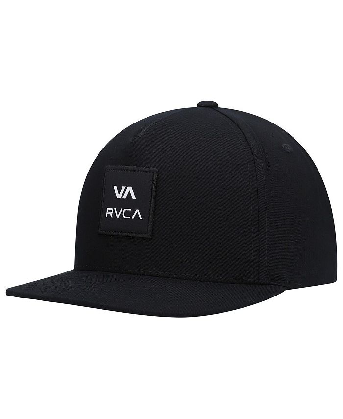 RVCA Men s Black Square Snapback Hat Macy s
