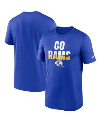 Men's Nike Royal Los Angeles Rams Logo Essential Legend Performance T-Shirt Size: Medium