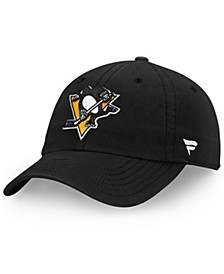 Men's Black Pittsburgh Penguins Core Primary Logo Adjustable Hat