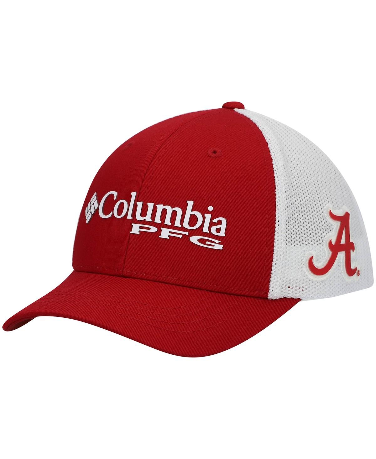 Shop Columbia Boys Crimson Alabama Crimson Tide Collegiate Pfg Flex Snapback Hat