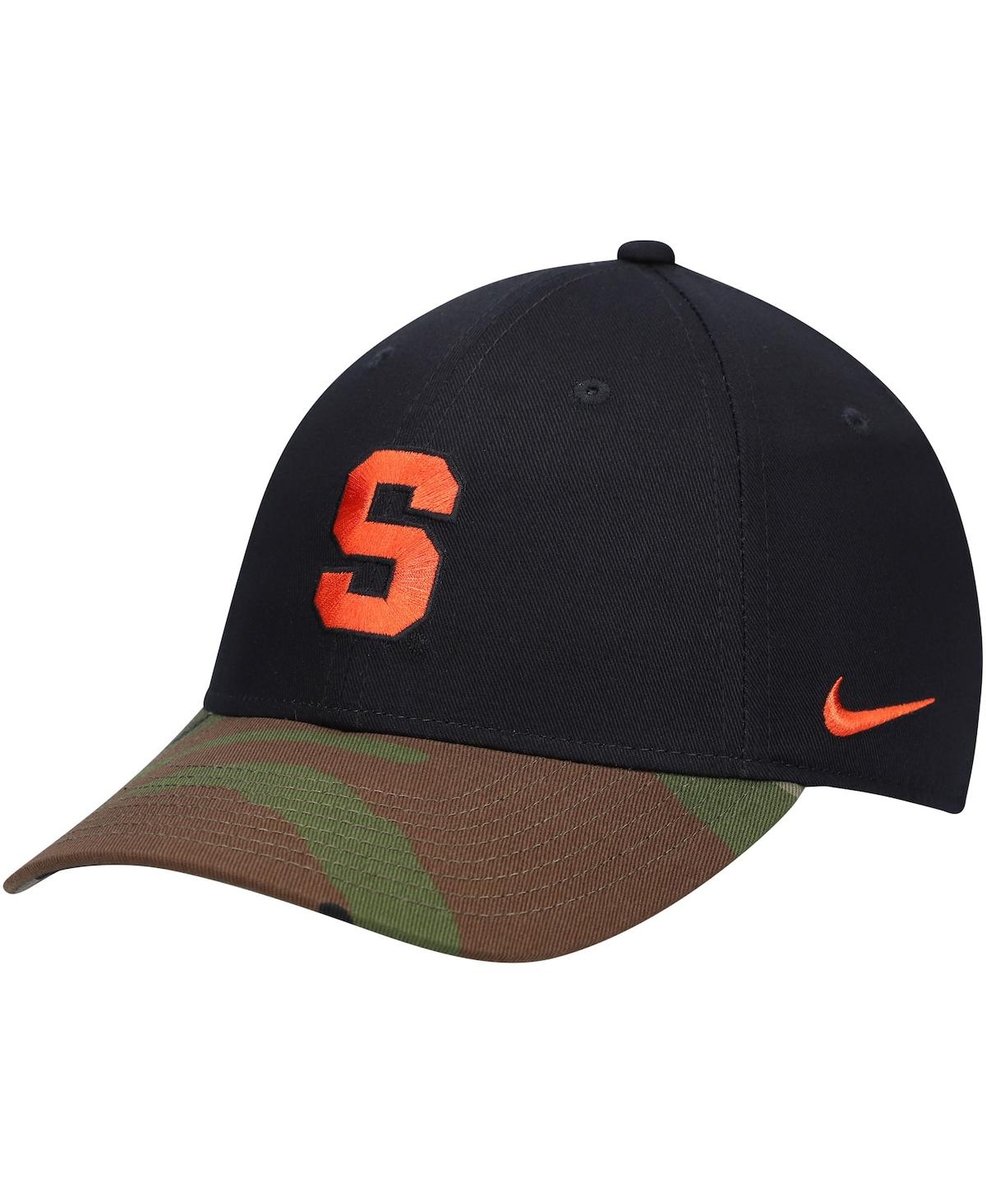 Shop Nike Men's Black, Camo Syracuse Orange Military Appreciation Legacy91 Adjustable Hat In Black,camo
