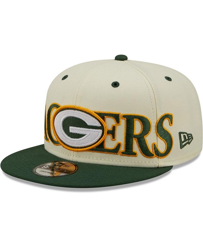 New Era Men's Cream and Green Bay Packers TwoTone Chrome Classic 9FIFTY Snapback Hat Macy's