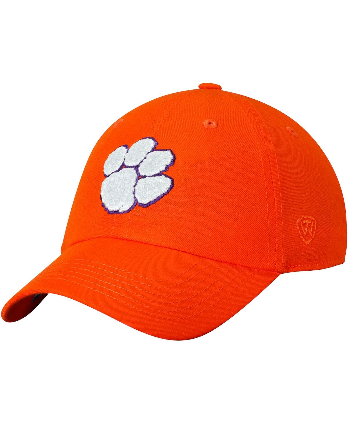 Shop Top Of The World Men's Orange Clemson Tigers Primary Logo Staple Adjustable Hat