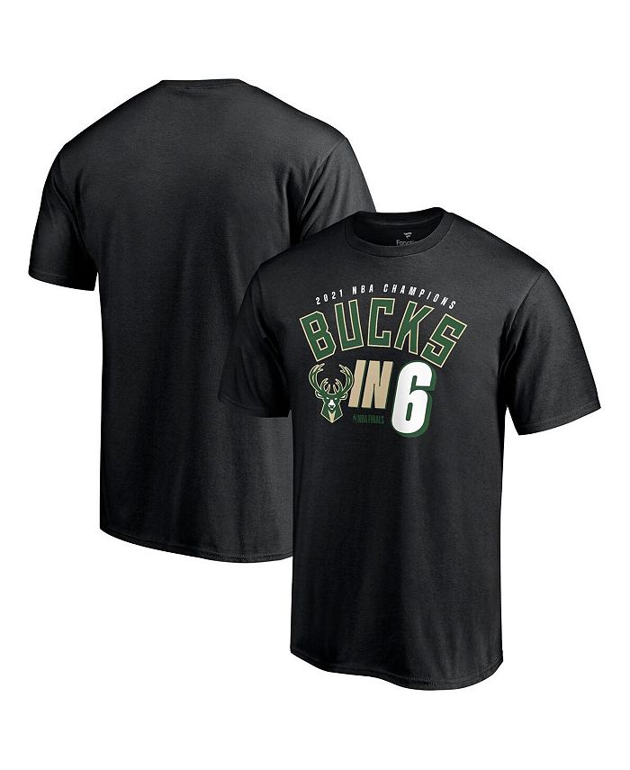 Fanatics Men's Black Milwaukee Bucks 2021 NBA Finals Champions Bucks In