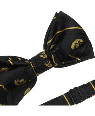 Men's Black Iowa Hawkeyes Oxford Bow Tie