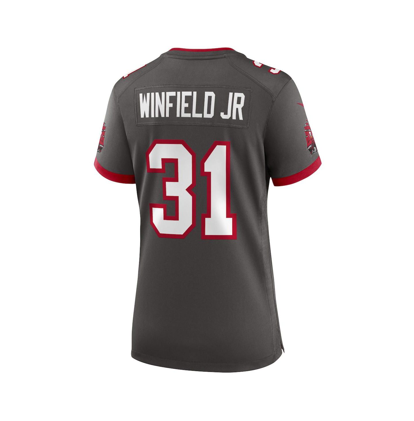 Женский топ Nike Antoine Winfield Jr. Pewter Tampa Bay Buccaneers Game Jersey, цвет: Белый — фото 5