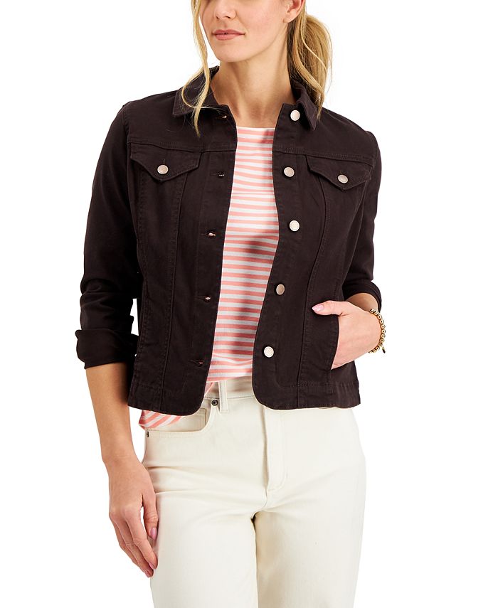Charter Club Women's Denim Jacket, Created for Macy's & Reviews - Jackets &  Blazers - Women - Macy's