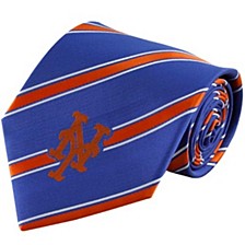 Men's New York Mets Woven Poly Striped Tie