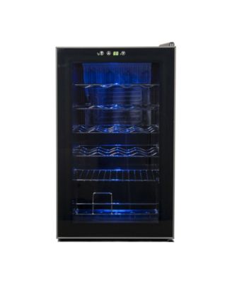 24 Bottle Wine Fridge, Compressor Cooling Wine Cooler Refrigerator with Interior Light