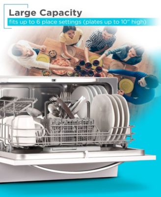  BCD6W 6 Place Settings Compact Countertop Dishwasher