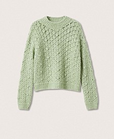 Women's Openwork Knit Sweater