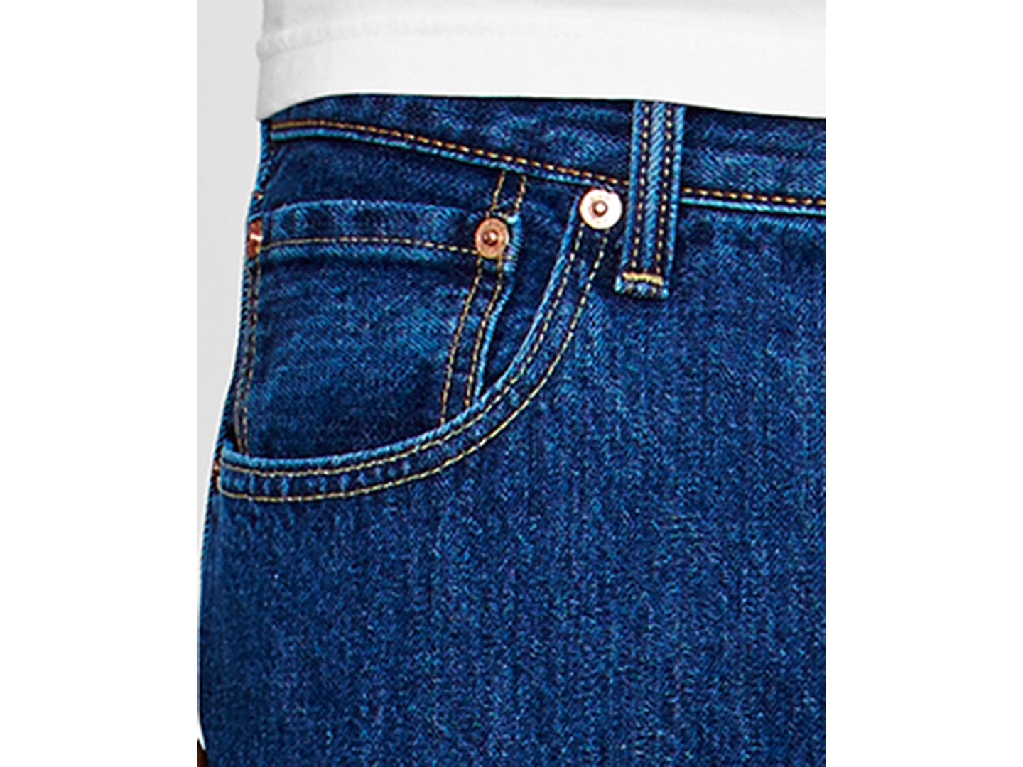 Мужские джинсы Levi's Big and Tall 501 Original Fit, цвет: Тёмный стоунвош — фото 3