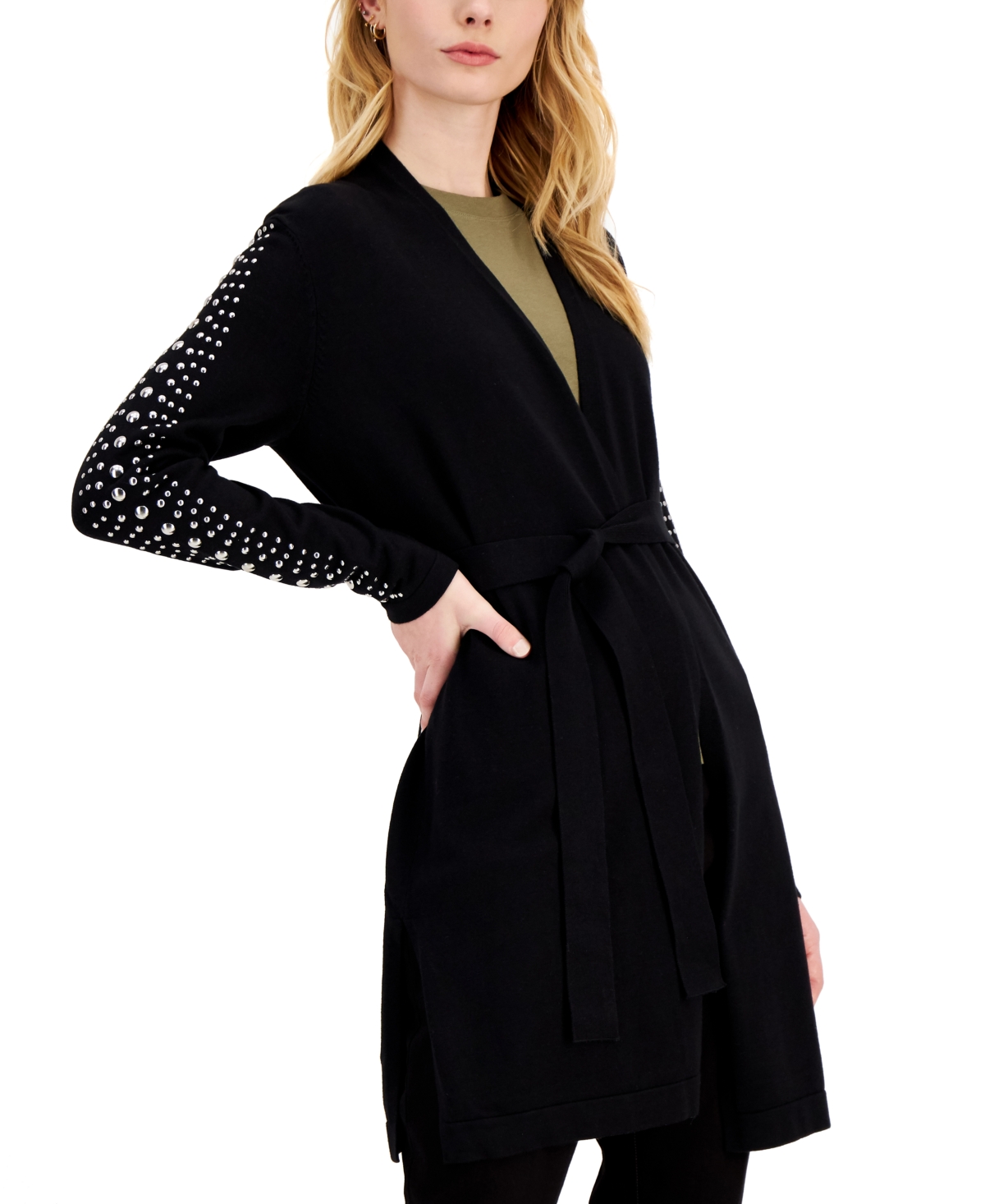 INC International Concepts Studded Cardigan Created for Macy s