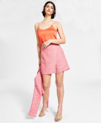 Bar III - Tweed Skort, Created for Macy's