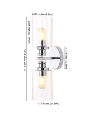 Jules Edison Cylinder 2-Light Farmhouse Contemporary LED Vanity