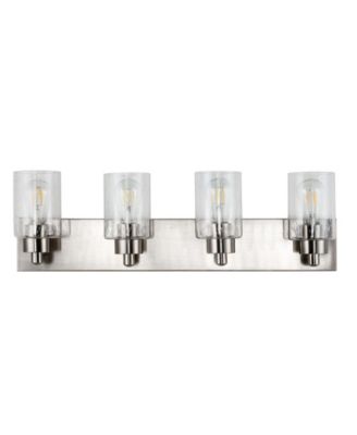 Irving 3-Light Seeded Modern Contemporary LED Vanity Light
