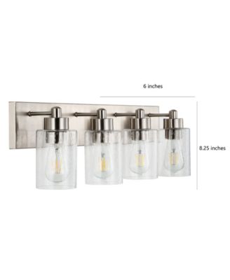 Irving 3-Light Seeded Modern Contemporary LED Vanity Light