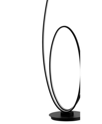 Calder Modern Contemporary Oval Dimmable Integrated LED Floor Lamp