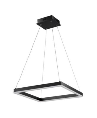 Nero Square Contemporary Modern Integrated LED Pendant Light