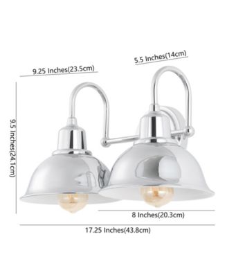 Frisco 2-Light Farmhouse Industrial LED Vanity