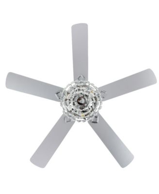 Mindy 3-Light Glam Modern Crystal Shade LED Ceiling Fan with Remote