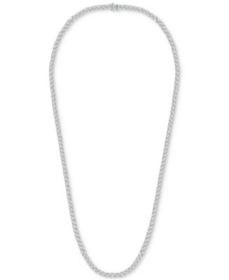 Men's Diamond 24" Tennis Necklace (8 ct. t.w.) in 14k White Gold