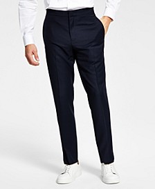Men's Slim-Fit Diamond Grid Tuxedo Pants, Created for Macy's