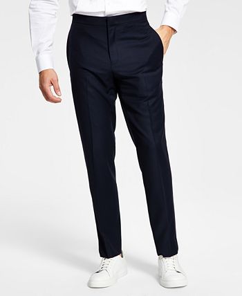 Men's Slim-Fit Stretch Black Tuxedo Pants, Created for Macy's