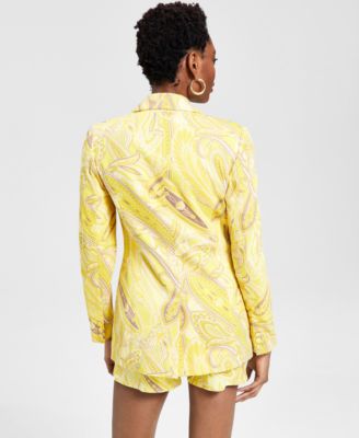 yellow blazer macy's