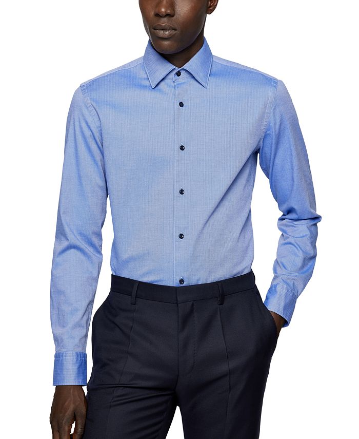 Hugo Boss Men's SlimFit Cotton Flannel Shirt Macy's