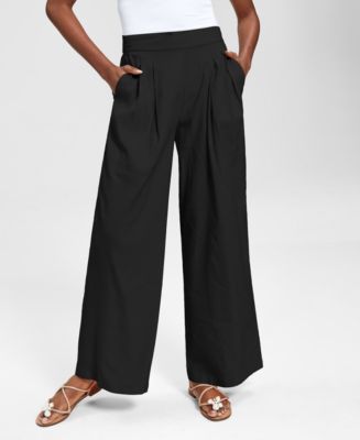 INC International Concepts Petite High Rise Wide Leg Pants, Created for ...