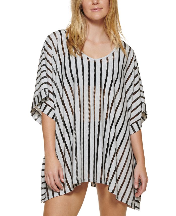 Calvin Klein Striped Kaftan Cover-Up, Created for Macy's & Reviews -  Swimsuits & Cover-Ups - Women - Macy's