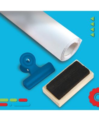 3-in-1 Tabletop Dry Erase Chalkboard Painting Art Easel, Wood Frame