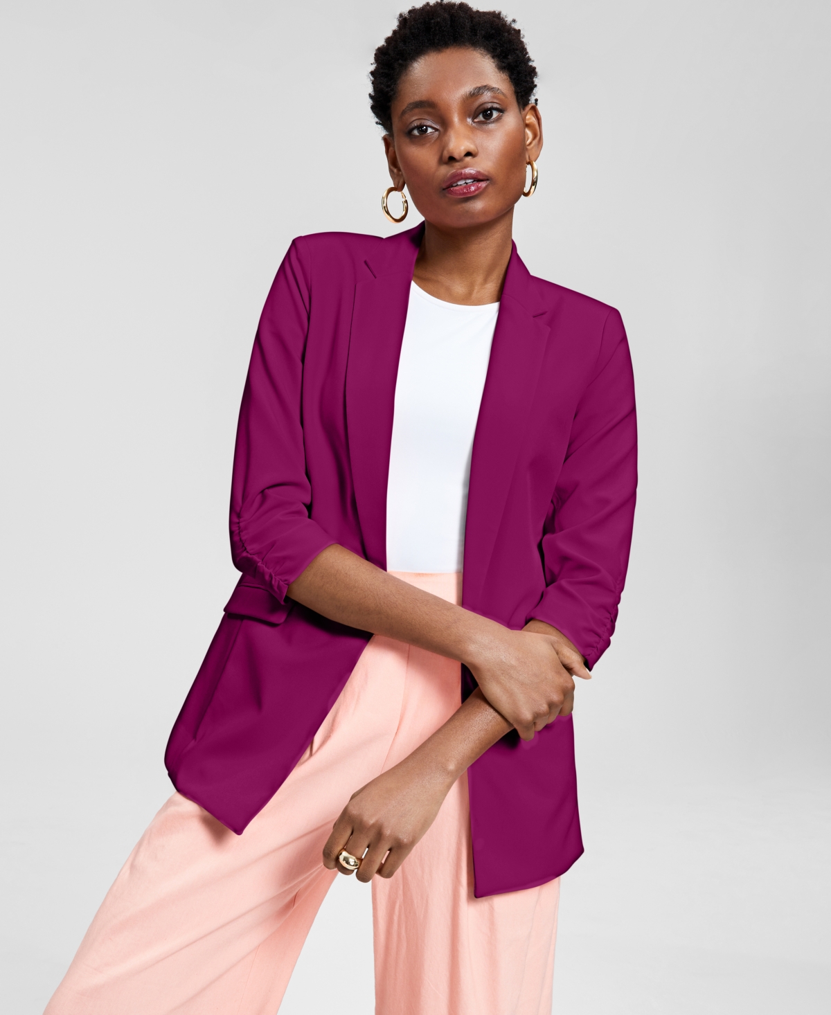 women's cranberry blazer