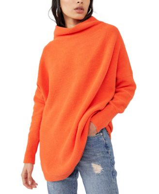 orange tunic sweater