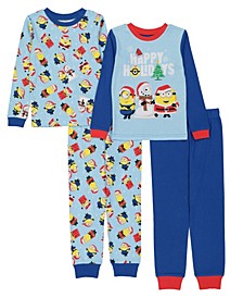 Little Boys Pajamas, 4 Piece Set