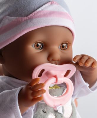 Berenguer Boutique 15" African American Baby Gift Set, 11 Pieces