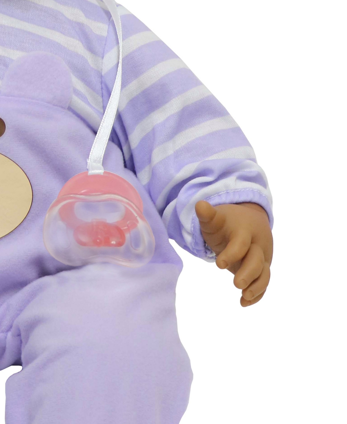 JC TOYS LOTS TO CUDDLE BABIES 20" HISPANIC BABY DOLL PURPLE OUTFIT 