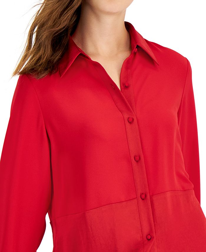 Bar III MixedMedia Shirt, Created for Macy's Macy's