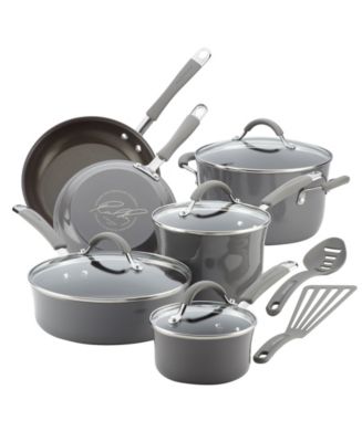Rachael Ray Cucina Hard Enamel Nonstick 12-Piece Cookware Set Macy's