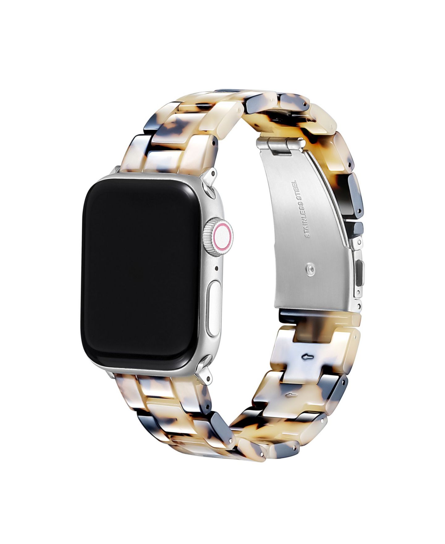 Ремешок для часов Posh Tech Claire Light Natural Tortoise Resin Link Band for Apple Watch, 42mm-44mm — фото 2