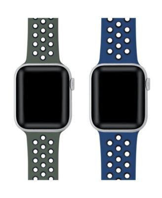 2 Pack Silicone Band for Apple Watch 44,45,46,49mm