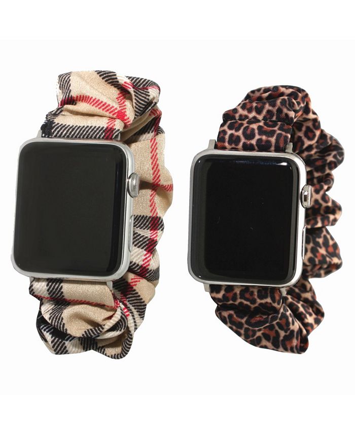 Olivia Pratt Women s Printed Silicone Scrunchie Style Apple Watch